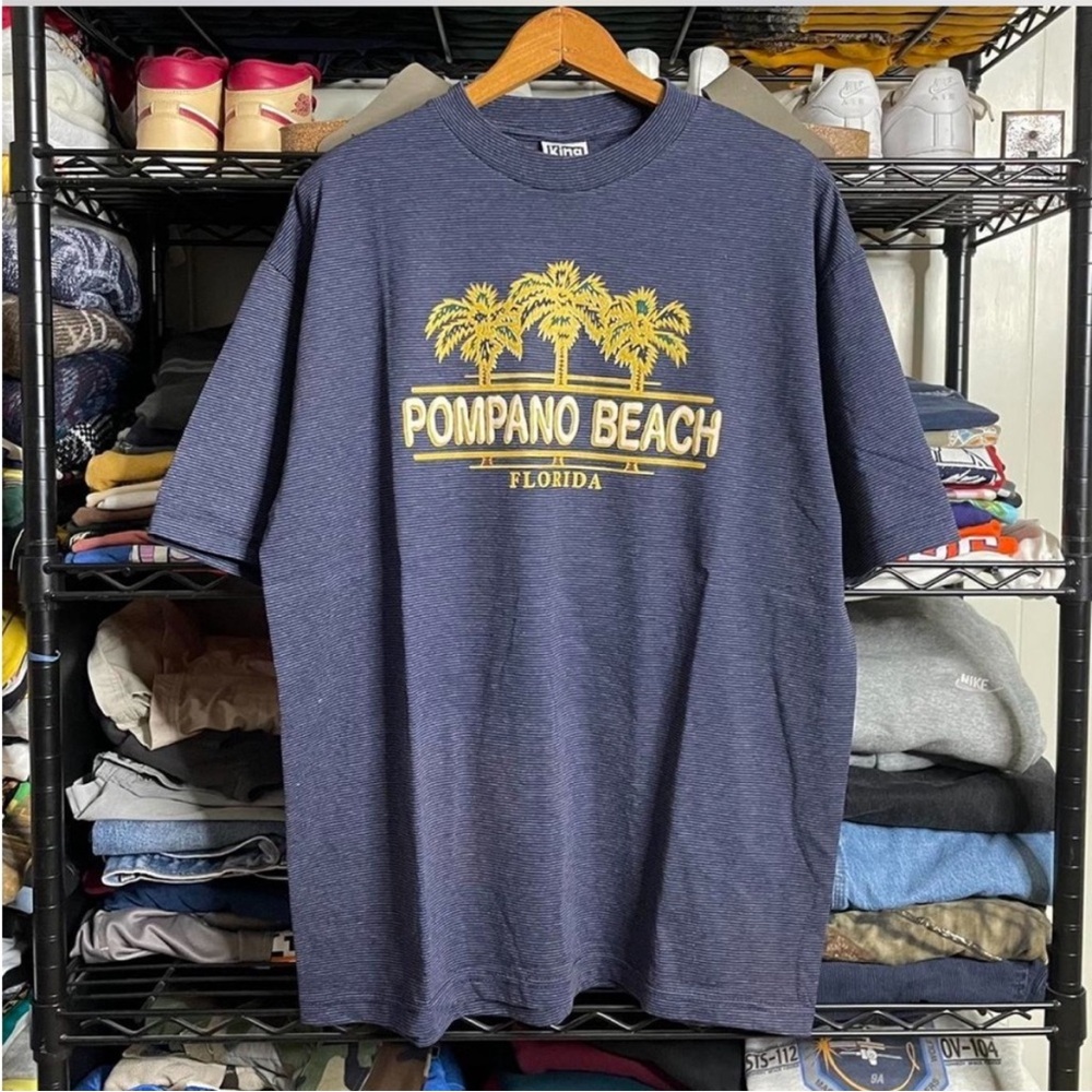 Pompano Beach Navy Blue T-Shirt